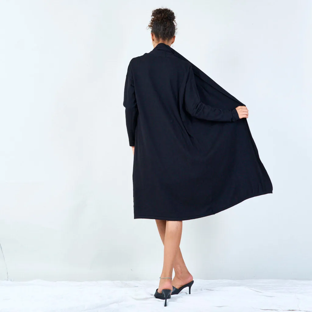 Elegant long open cardigan wholesale