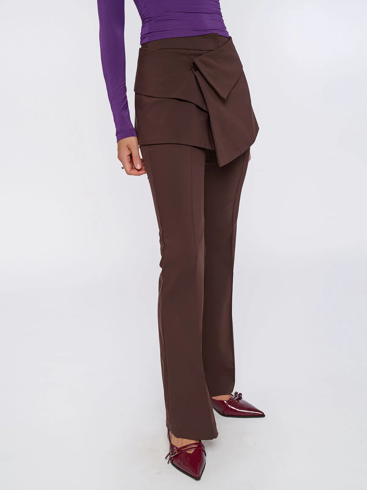 LENA micro skirt - chocolate brown