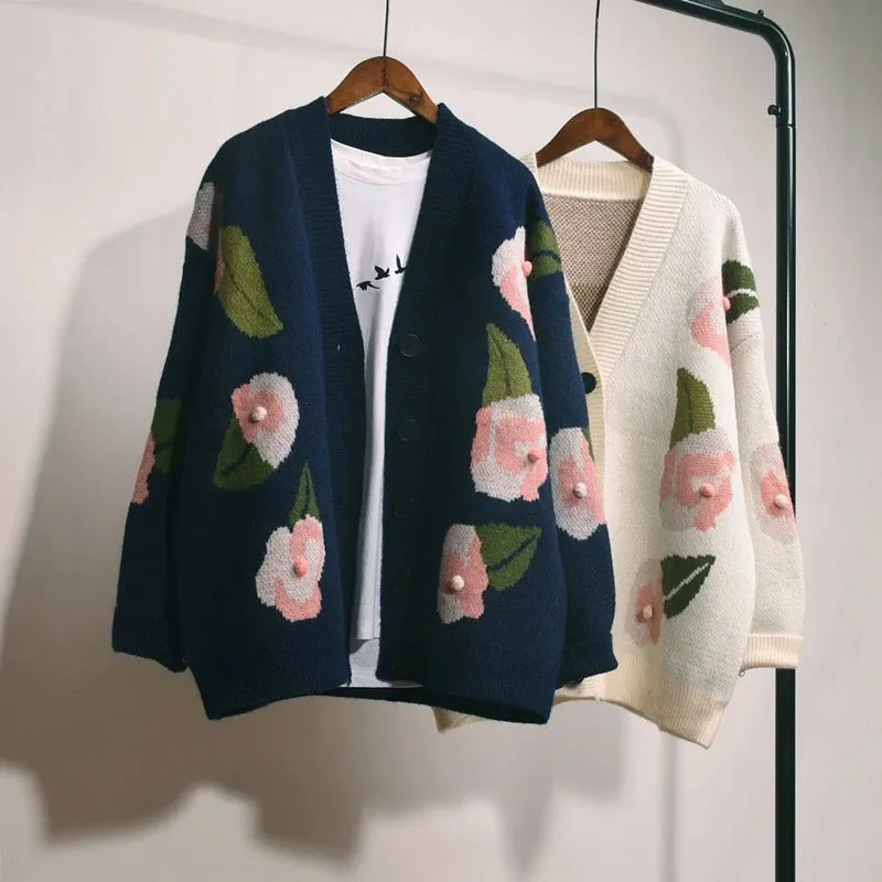 'Rose' Floral Cardigan