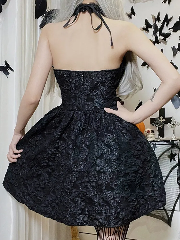 'Society' Black A-Line Dress